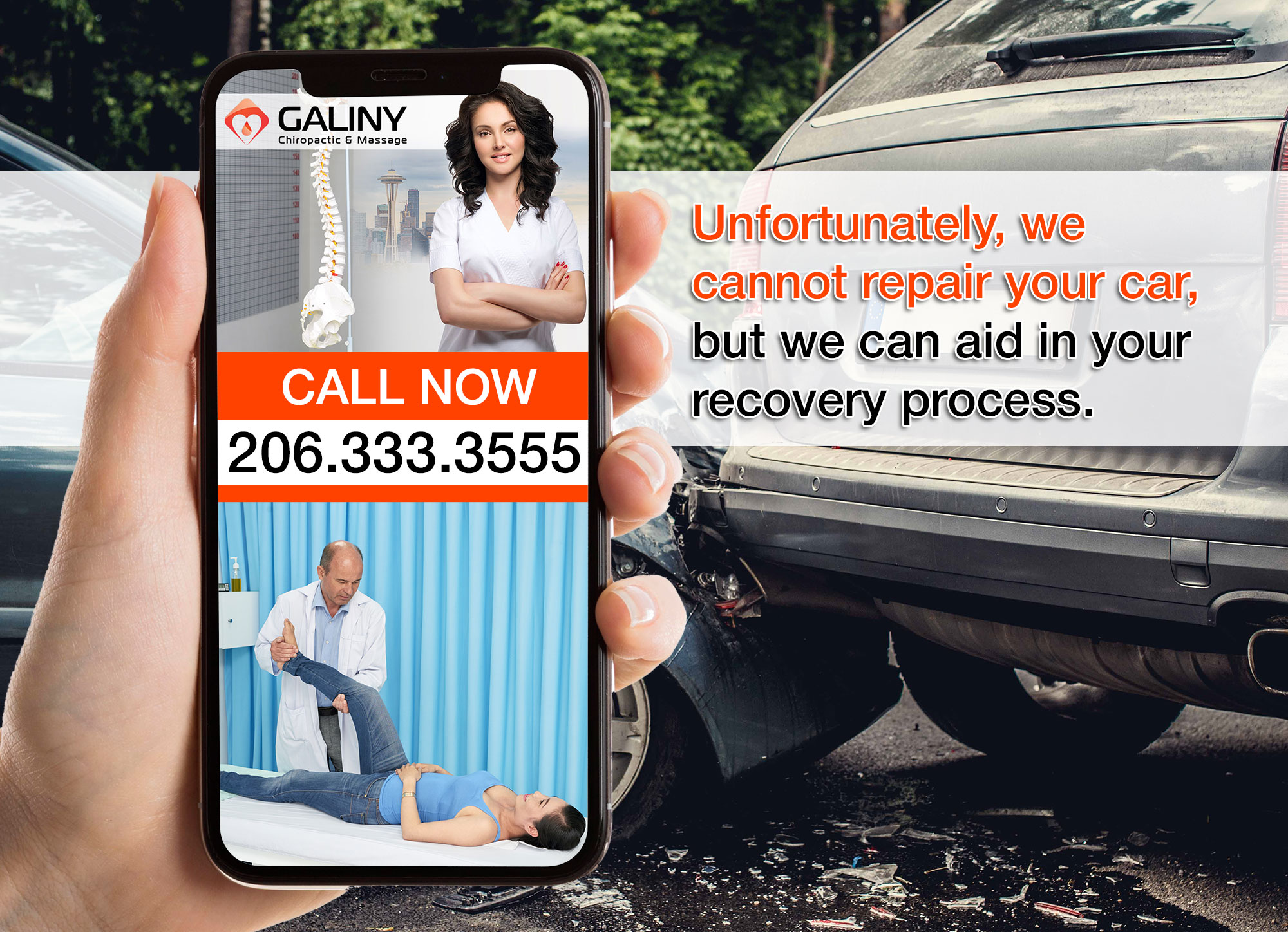 Galiny accident recovery center in kent and fereral way washington | Chiropractic and massage